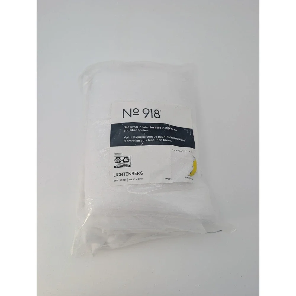 x2 Lichtenberg No. 918 Sheer Rod Pocket Curtain Panels White 🤍
